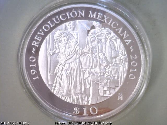 10 Pesos 2010 · Reverso