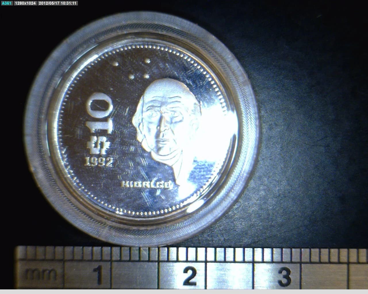 10 Acero inoxidable 1992 . Inventario Banxico 18727 (reverso)