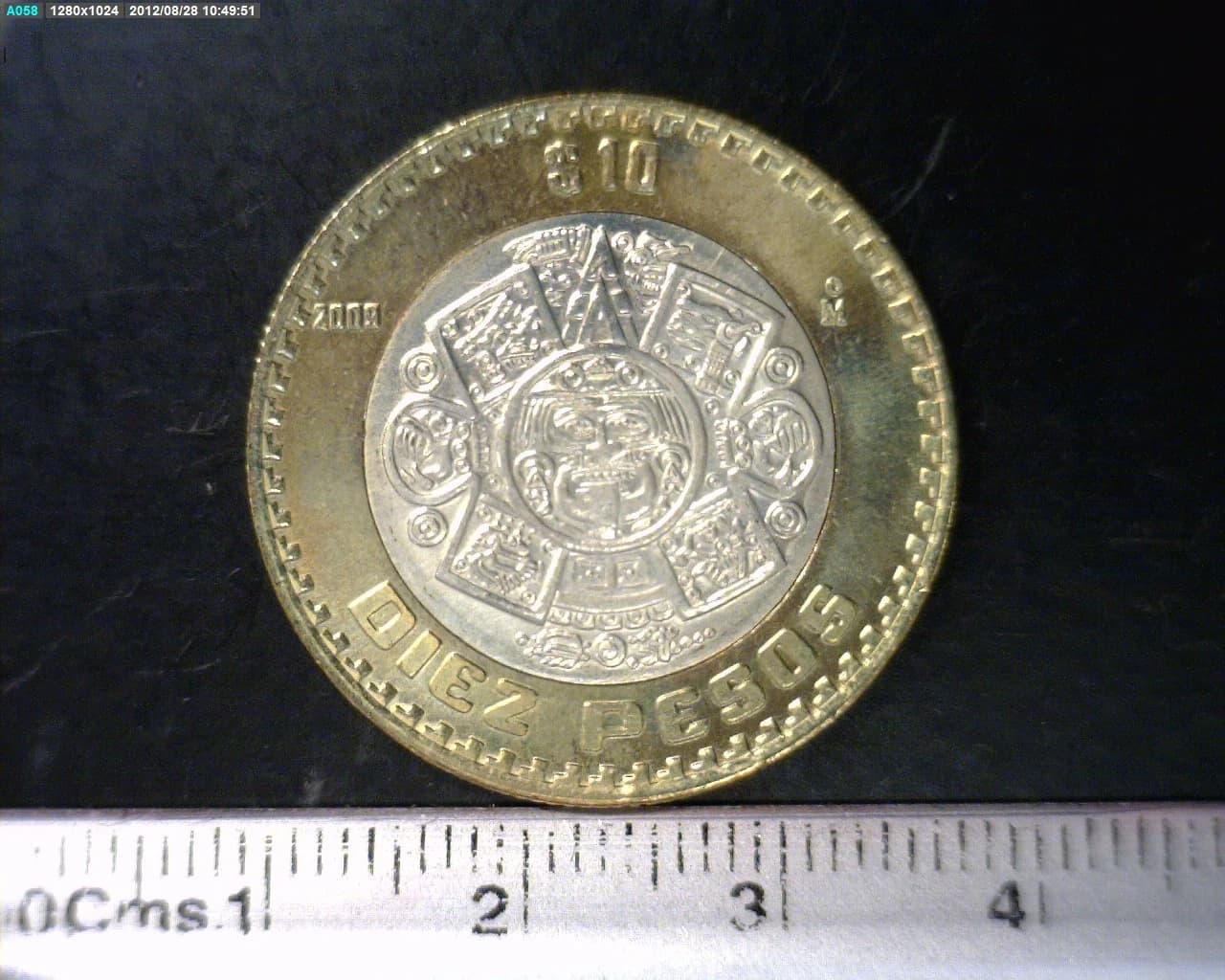 10 Bimetálica 2009 . Inventario Banxico 22231 (reverso)