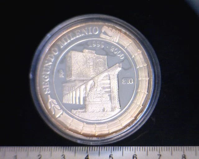10 Pesos Prueba, Unifaz 1999 · Reverso