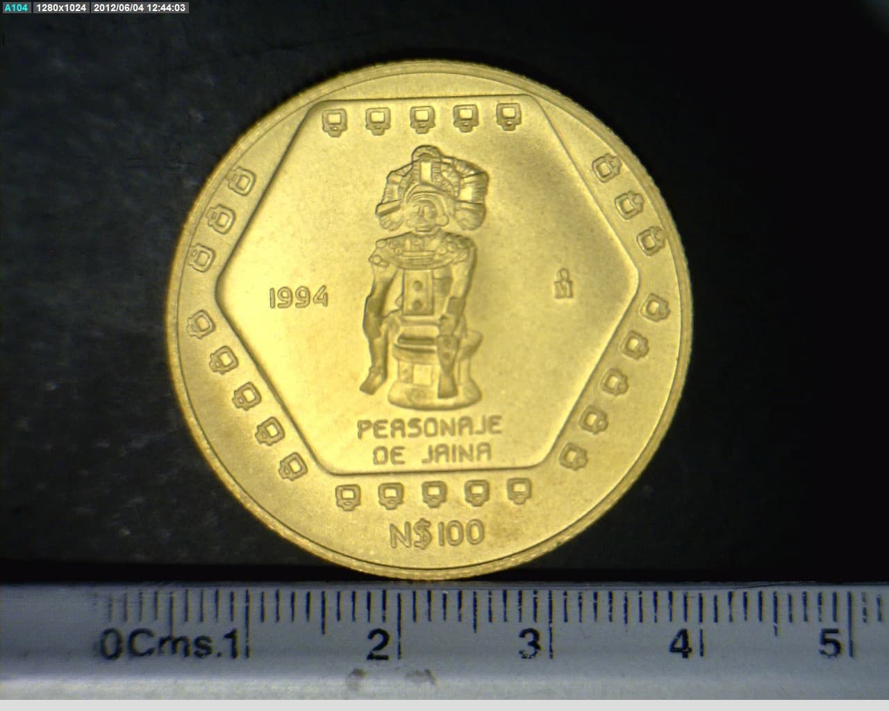 100 Nuevos Pesos Personaje de Jaina 1994 · Inventario Banxico 19130 (reverso)