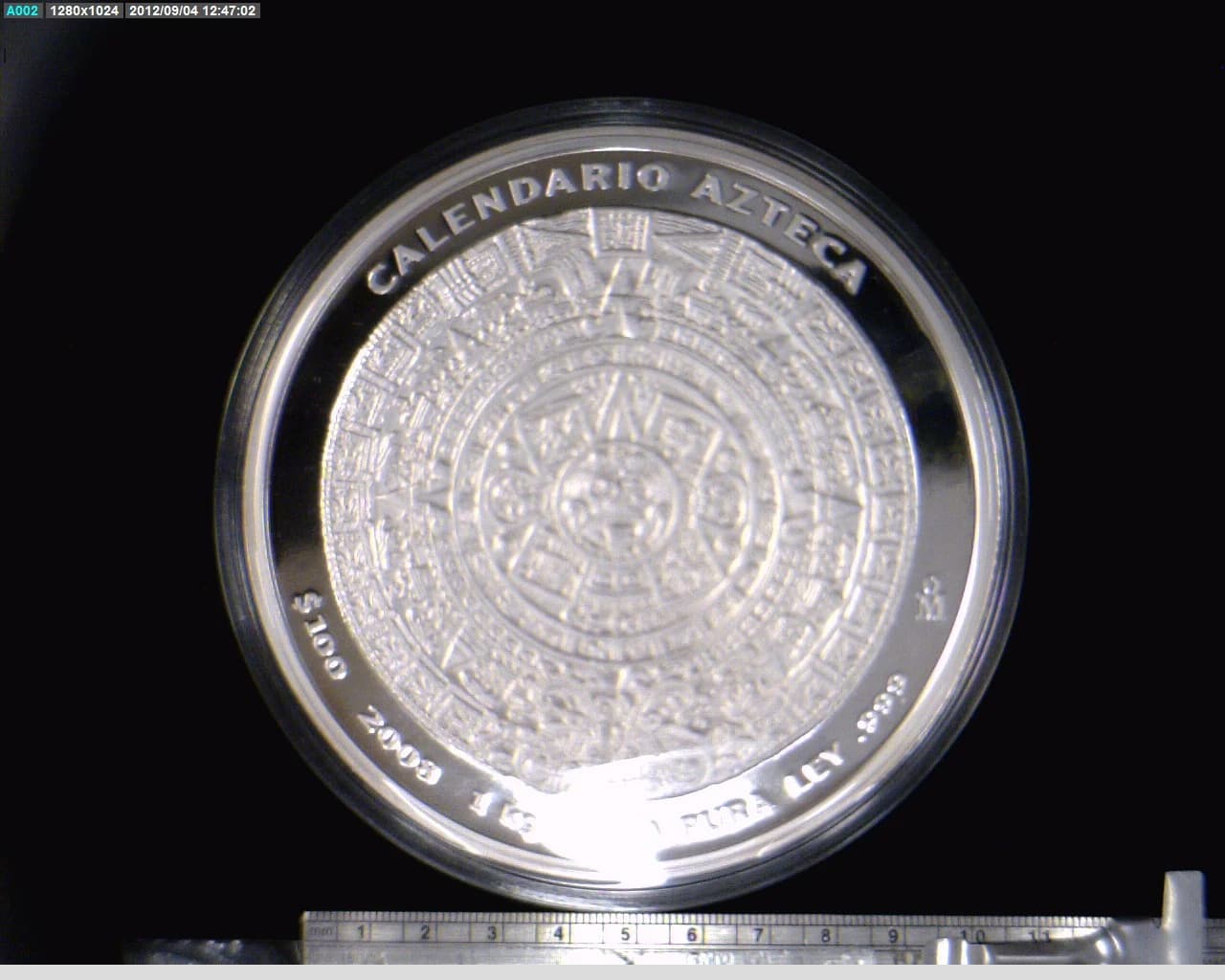 100 Pesos 1 Kilogramo de Plata 2008 · Reverso