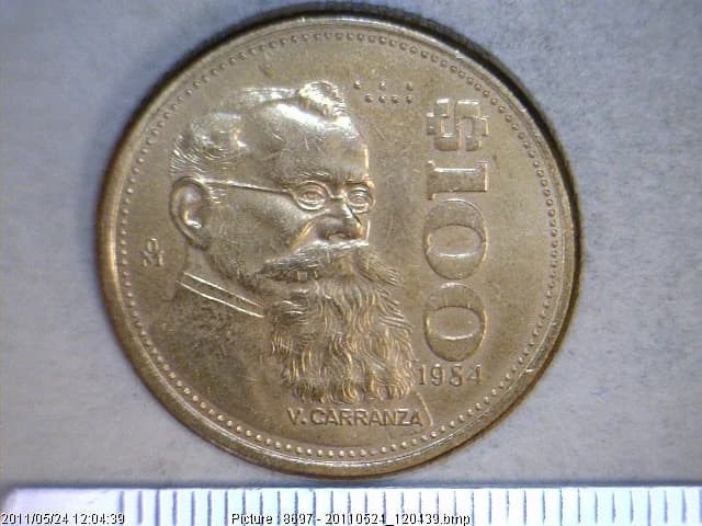 100 Pesos 1984 · Reverso