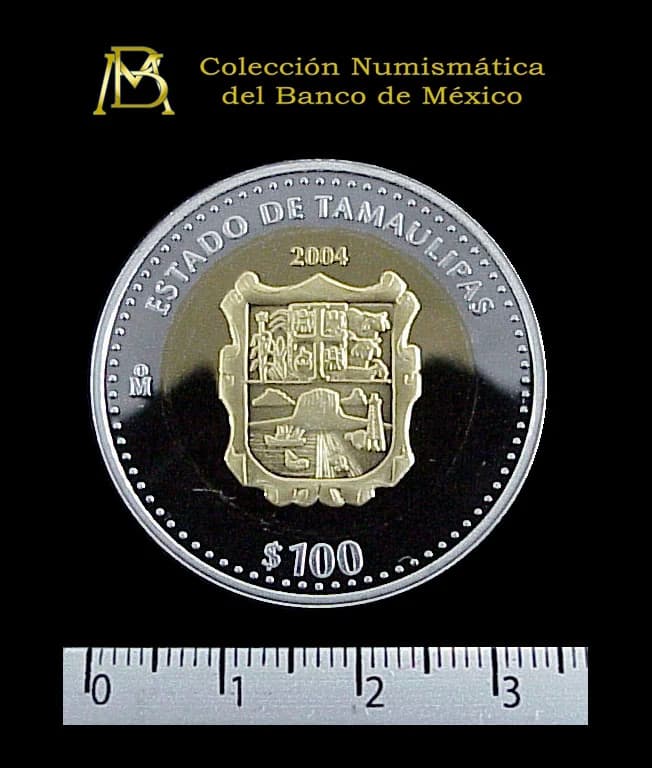 100 Pesos 2004 · Reverso