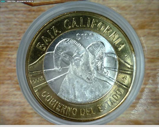 100 Pesos Estados de la República 2ª Fase Motivos Emblemáticos · Reverso
