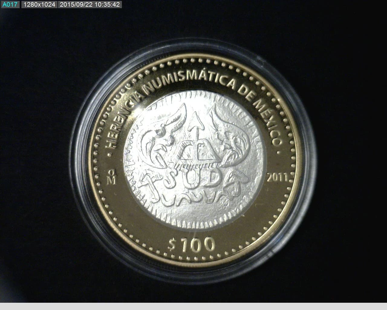 100 Pesos Herencia Numismatica I, Morelos SUD 2011 · Reverso