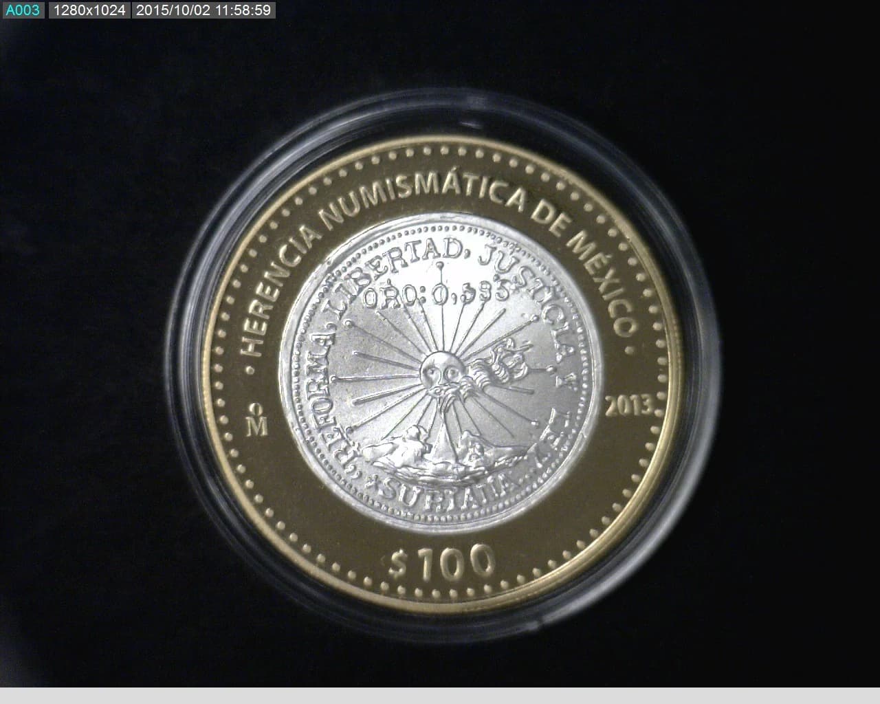 100 Pesos Herencia Numismatica III, Suriana 2 Pesos 2013 - reverso