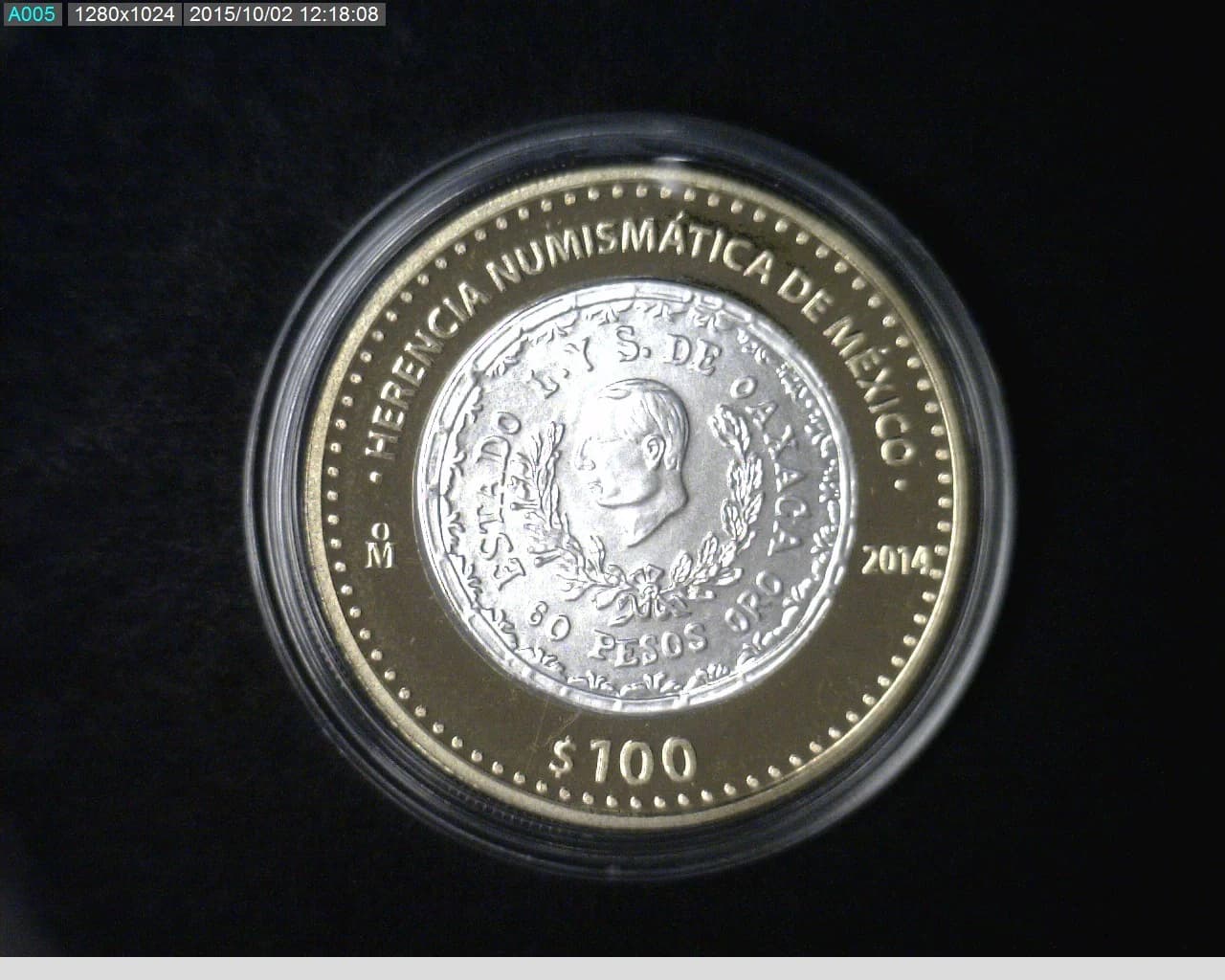 100 Pesos Herencia Numismatica IV, 60 Pesos de Oaxaca 2014 - reverso