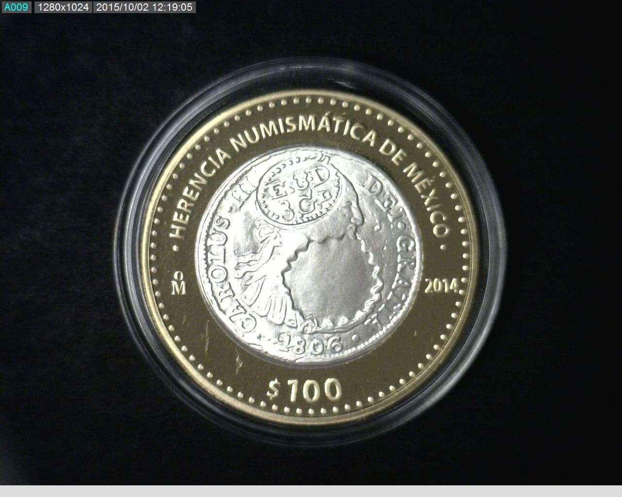 100 Pesos Herencia Numismatica IV, Resello Guayana Inglesa 2014 - reverso