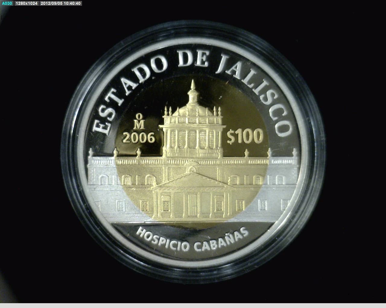 100 Pesos Unión de los Estados Jalisco segunda etapa cultural 2006 · Inventario Banxico 22216 (reverso)