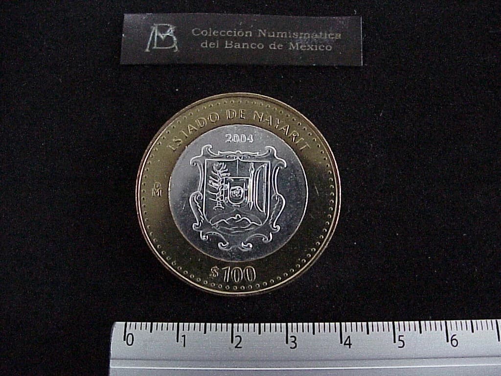 100 Pesos Nayarit Escudo 2003 · Inventario Banxico 21227 (reverso)