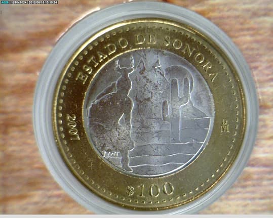 100 Pesos Sonora (Cultural) 2007 · Reverso