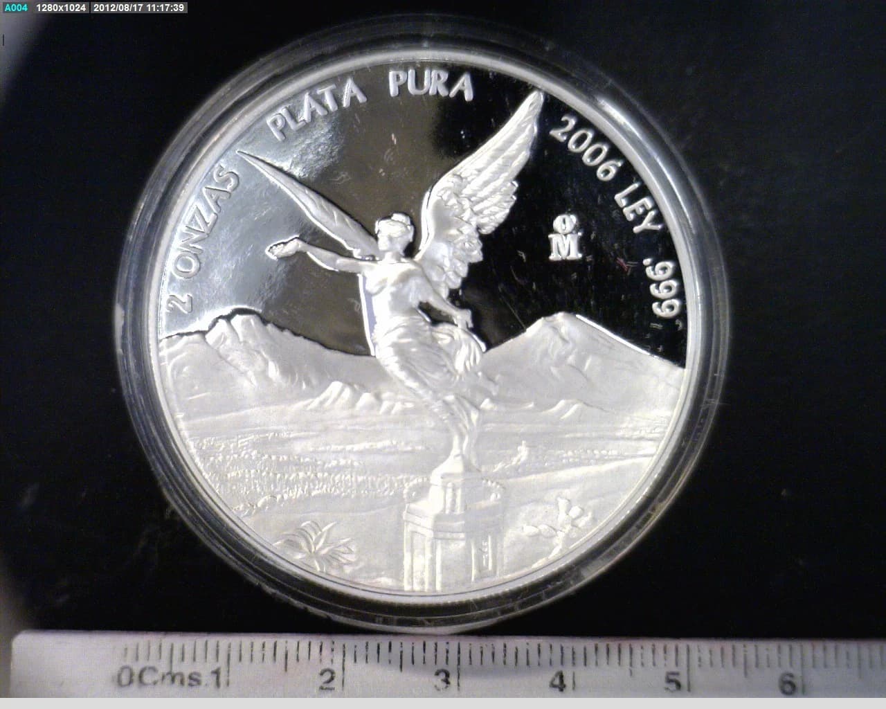 2 Onzas Libertad Plata 2006 · Reverso