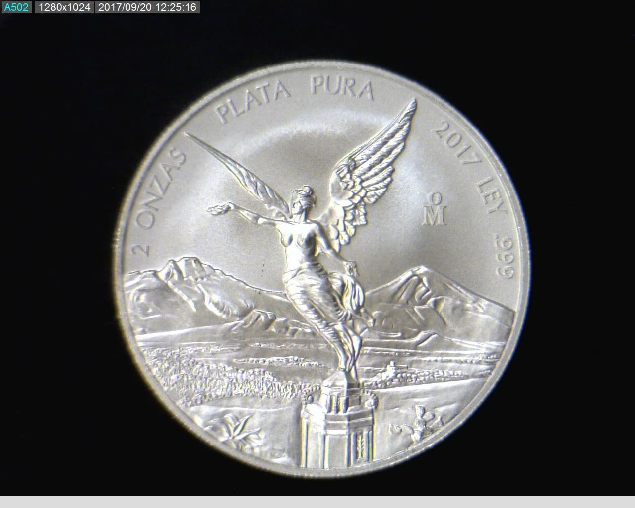 2 oz Libertad Plata 2017 · Inventario Banxico 23899 (reverso)