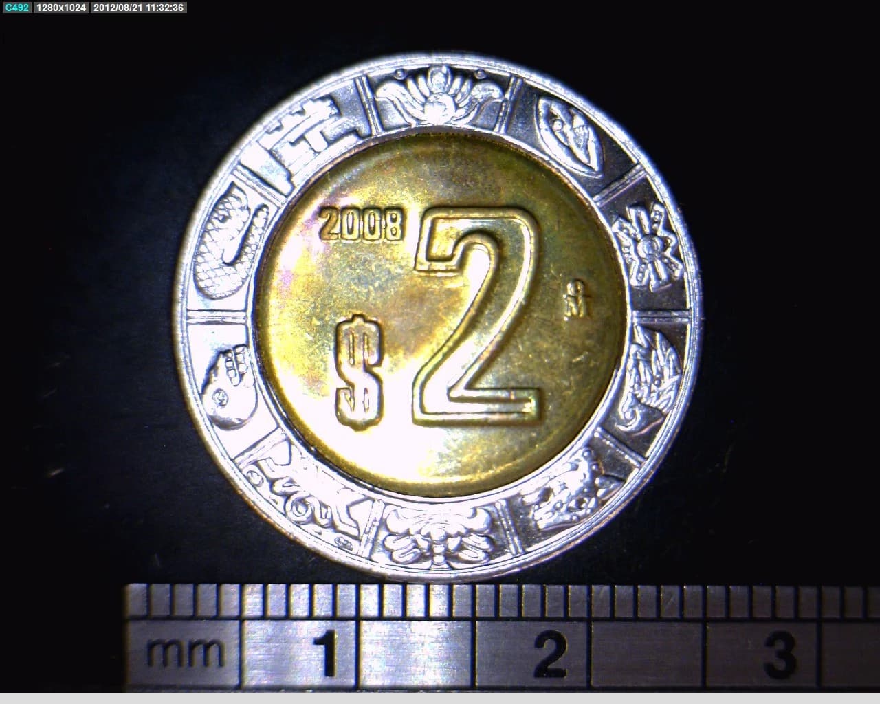 2 Bimetálica 2008 . Inventario Banxico 22004 (reverso)