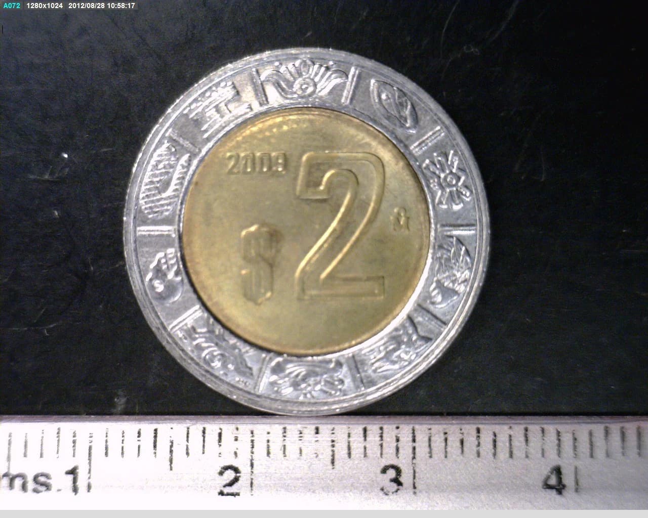 2 Bimetálica 2009 . Inventario Banxico 22241 (reverso)