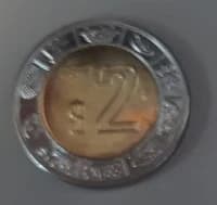 2 Bimetálica 2017 . Inventario Banxico 24003 (reverso)