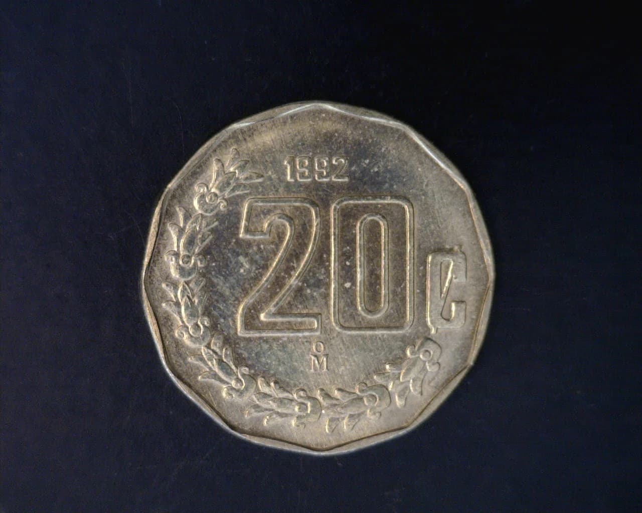 20 Bronce Aluminio 1992 . Inventario Banxico 16769 (reverso)