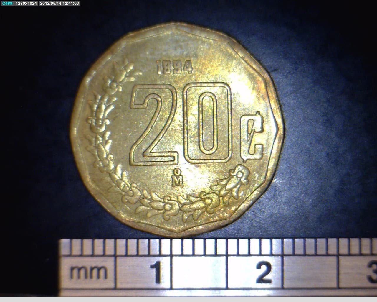 20 Bronce Aluminio 1994 . Inventario Banxico 18618 (reverso)