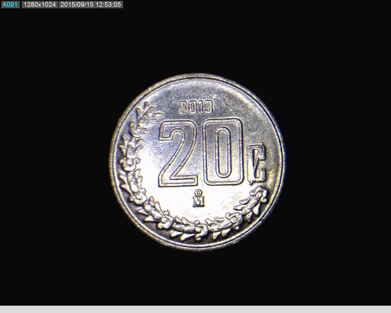 20 Centavos Acero inoxidable 2013 · Reverso