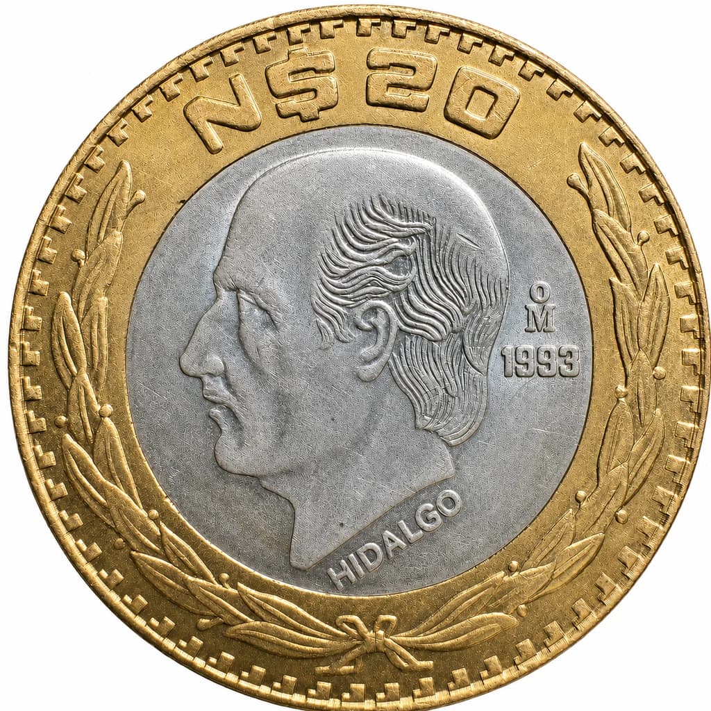 20 Nuevos Pesos Hidalgo 1993