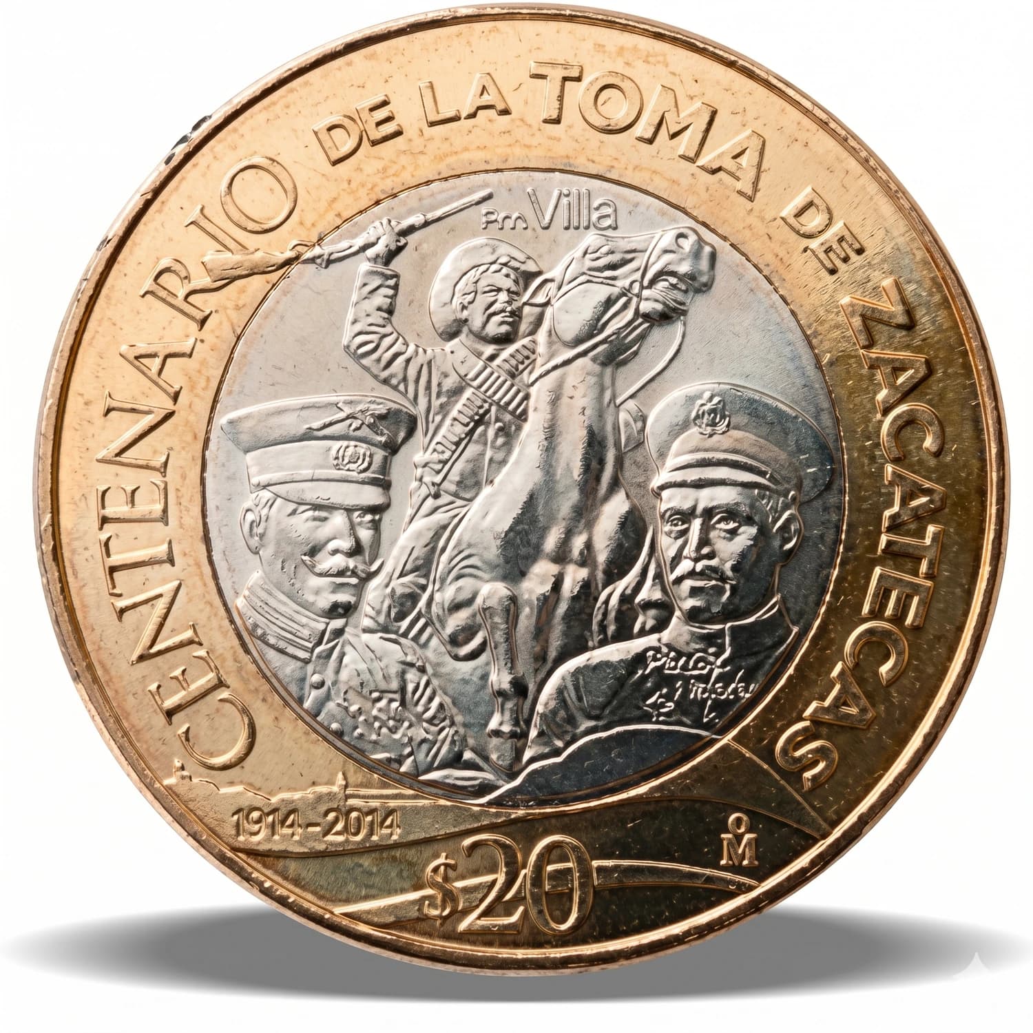 Reverso — Centenario de la Toma de Zacatecas