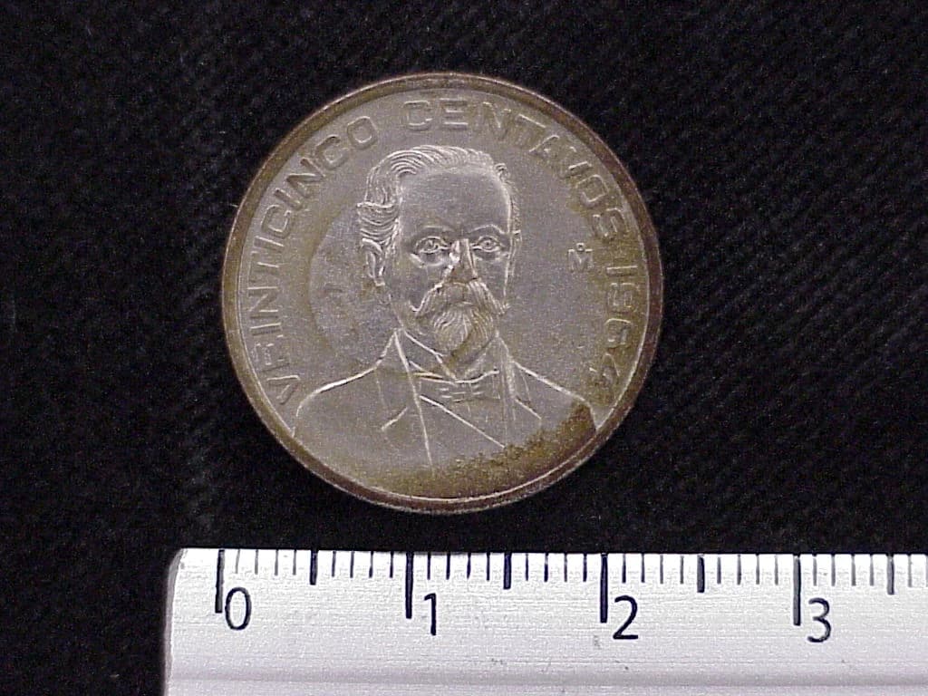 25 Centavos Cuproníquel 1964 (reverso)