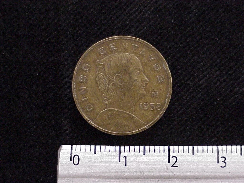 5 Centavos Cobre 1958 (reverso)
