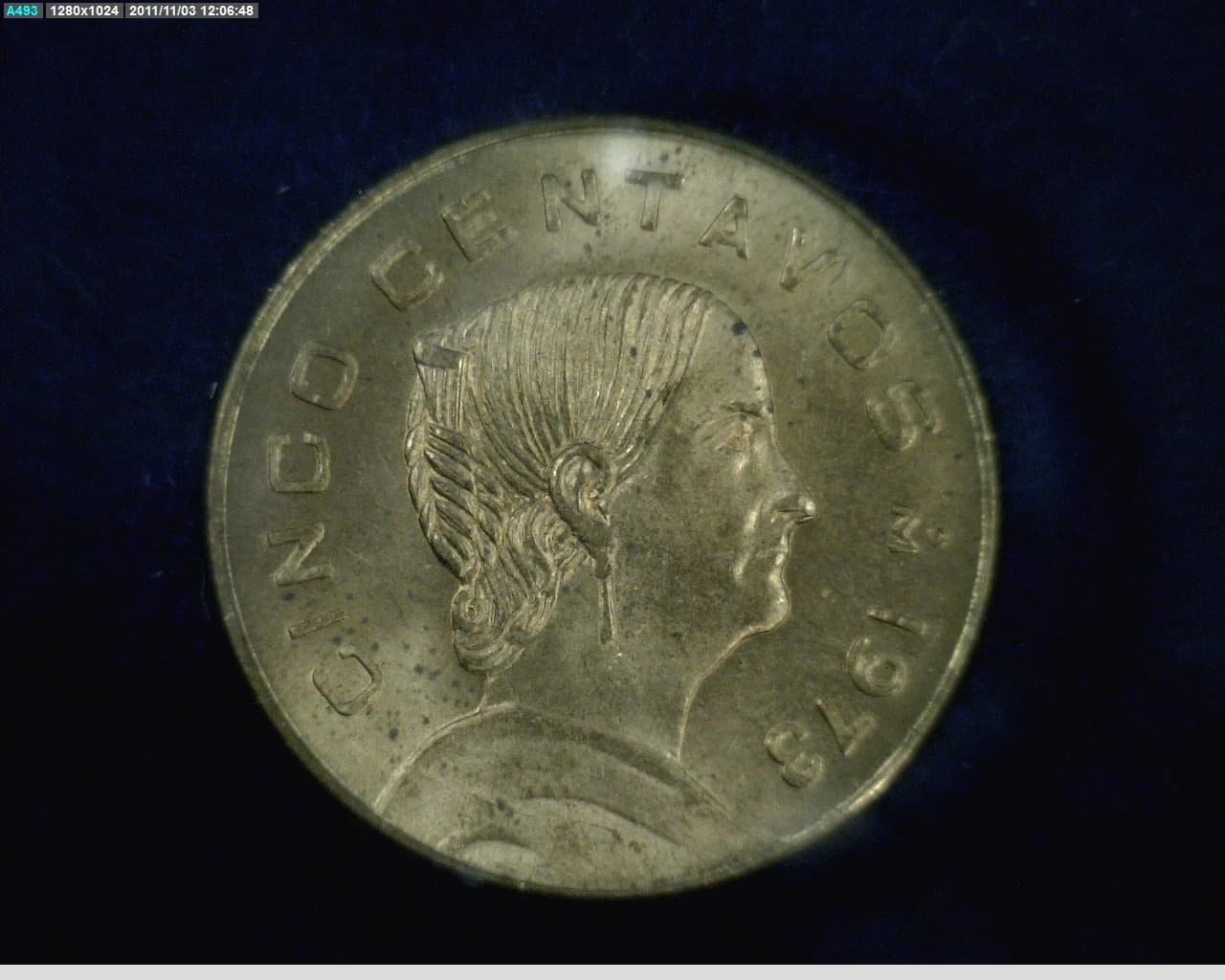 5 Centavos Latón 1973 (reverso)