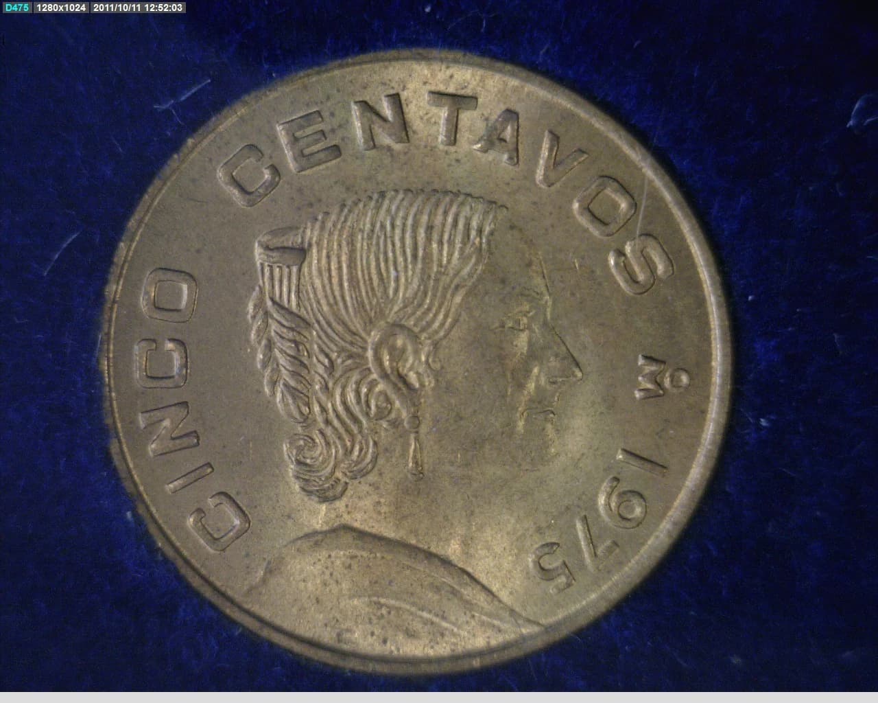 5 Centavos Latón 1975 (reverso)