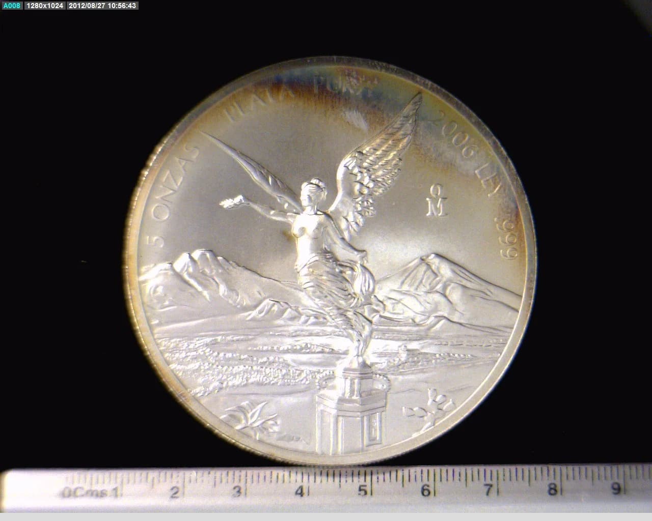 5 oz Libertad Plata 2006 · Inventario Banxico 21812 (reverso)