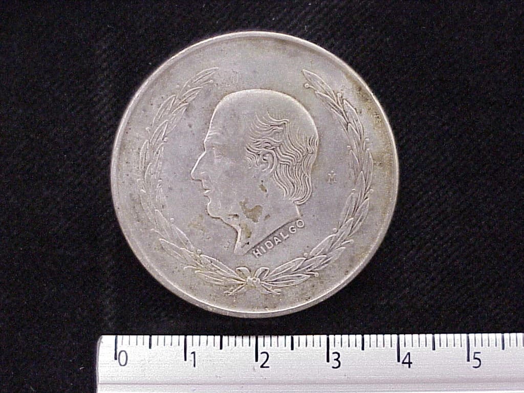 5 Pesos Plata 1952 (reverso)