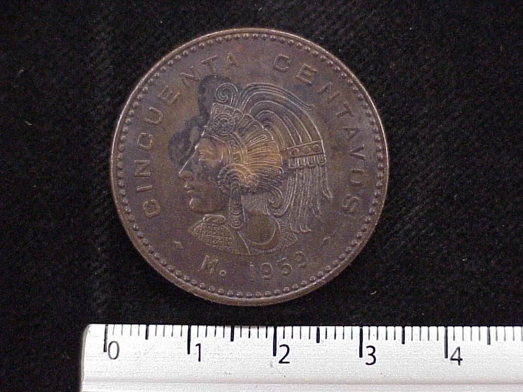 50 Centavos Cobre 1959 (reverso)