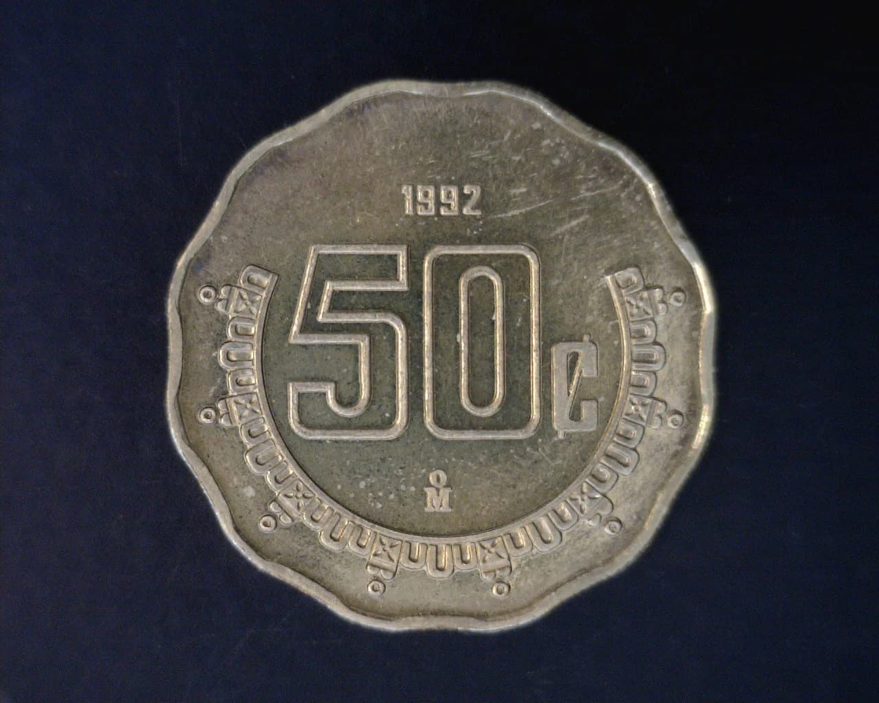 50 Bronce Aluminio 1992 . Inventario Banxico 16768 (reverso)