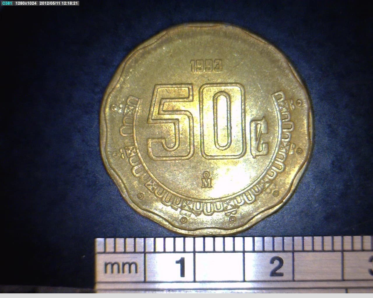 50 Bronce Aluminio 1993 . Inventario Banxico 18564 (reverso)