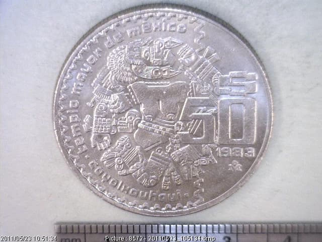 50 Pesos Cuproníquel 1983 (reverso)