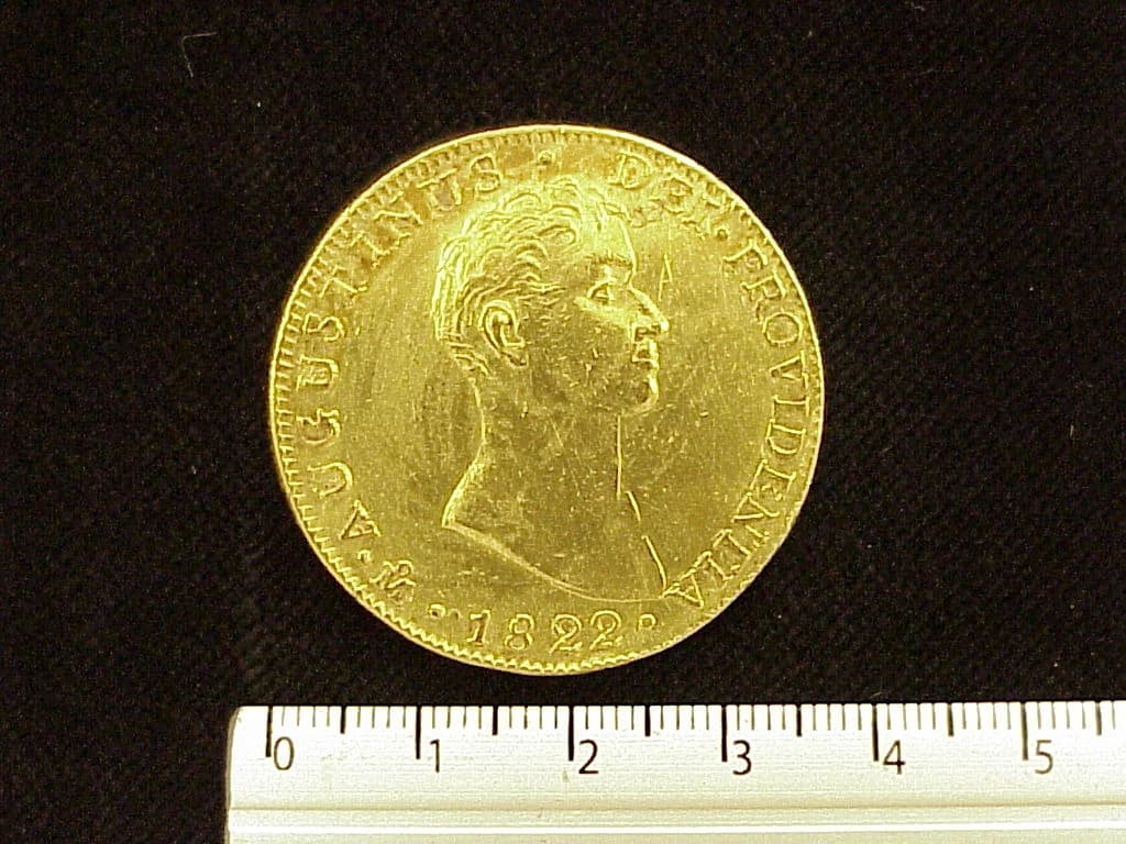 8-escudos-agustin-iturbide-1822-mexico-jm - anverso (Banxico)