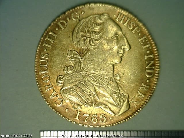 8-escudos-carlos-iii-1765-mexico-mf - anverso (Banxico)