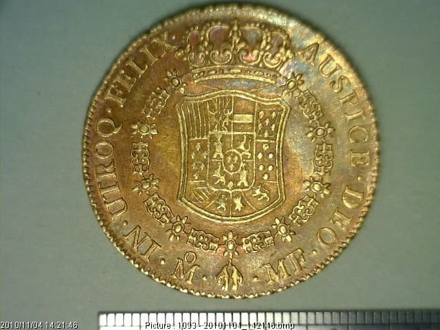 8 Escudos Carlos III 1765 · Reverso