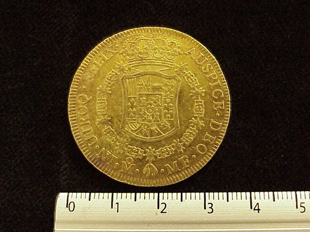 8 Escudos Carlos III 1768 · Reverso