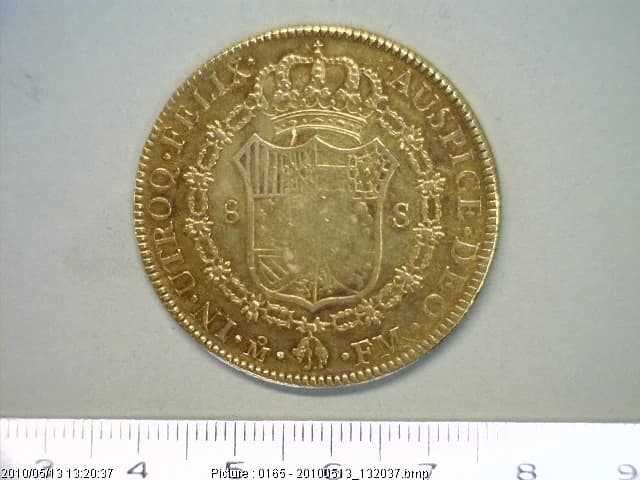 8 Escudos Carlos IV 1791 · Reverso