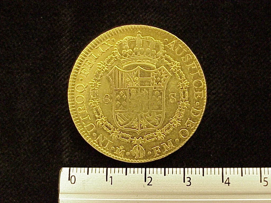 8 Escudos Carlos IV 1792 · Reverso
