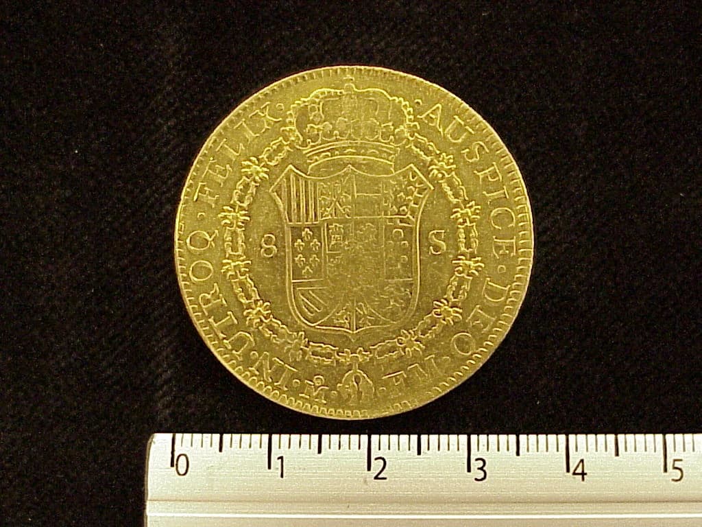 8 Escudos Carlos IV 1793 · Reverso