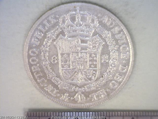 8 Escudos Carlos IV 1805 · Reverso
