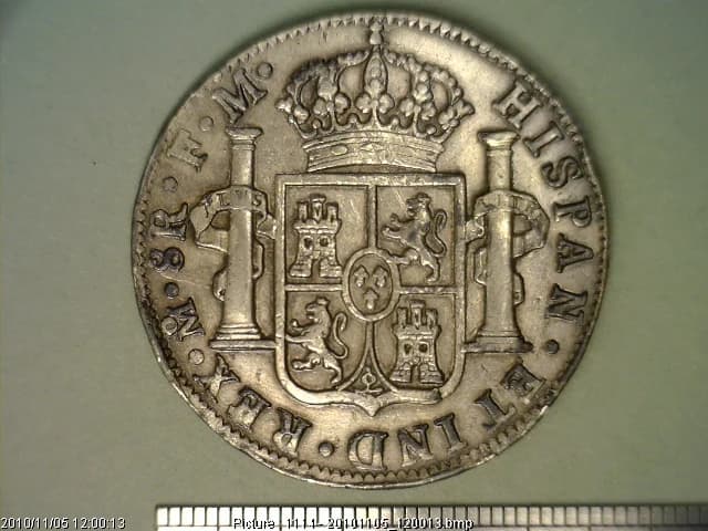 8 Reales Carlos IV 1789 · Reverso