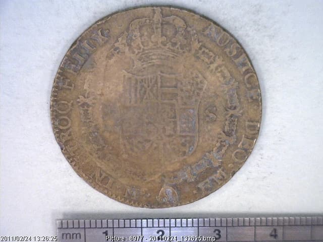 8 Reales Carlos IV 1799 · Reverso