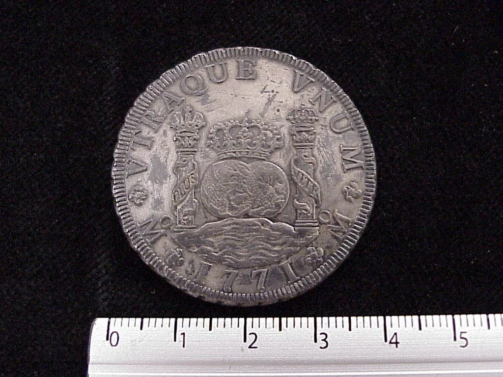 8 Reales Columnario Carlos III 1760-1772 Mo (reverso 1771 inv 1461)