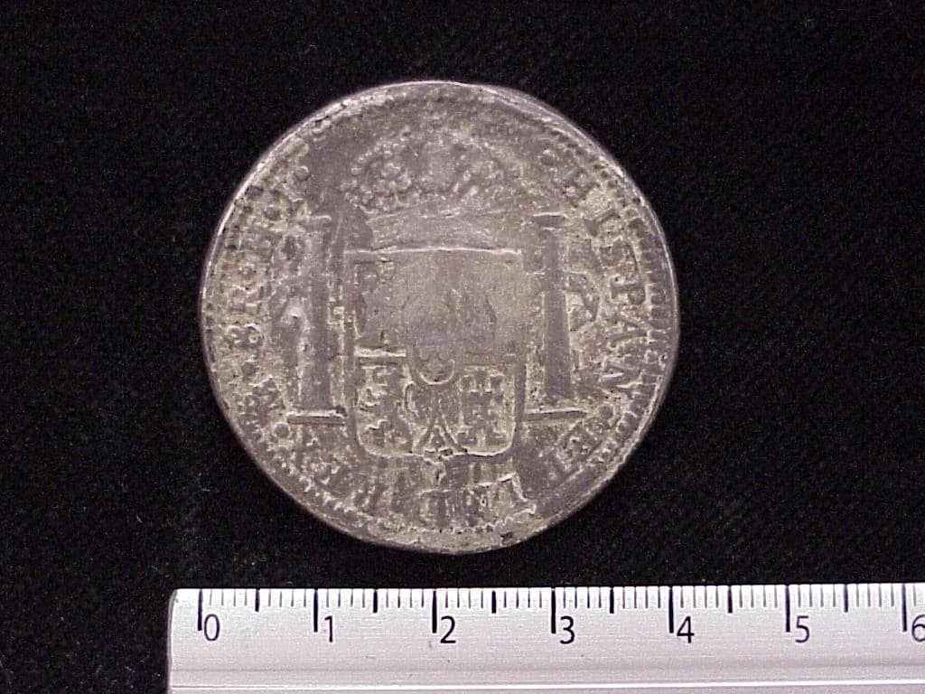 8 Reales Resellos y contramarcas 1809 · Reverso