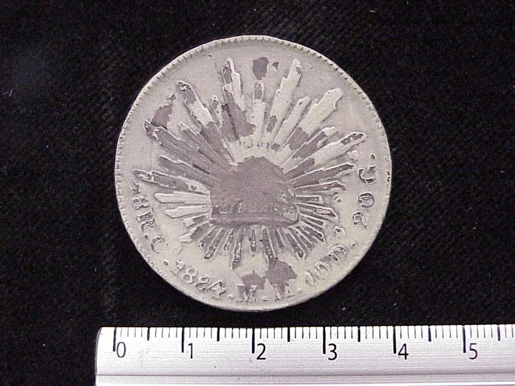 8 Plata 1884 . Inventario Banxico 6594 (reverso)