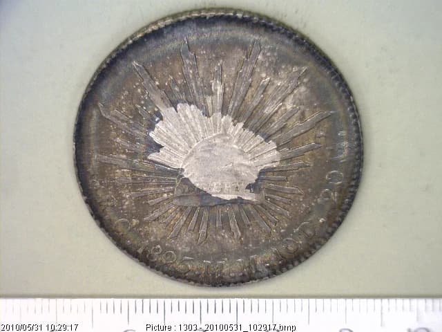 8 Plata 1895 . Inventario Banxico 6637 (reverso)